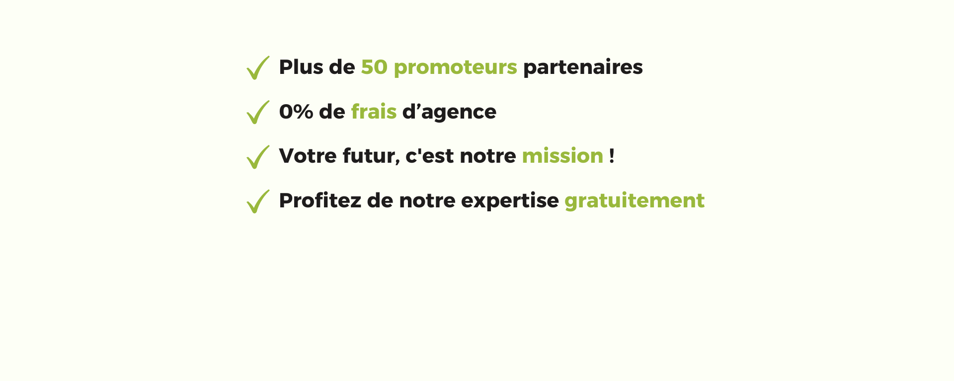Les avantages de passer par nous