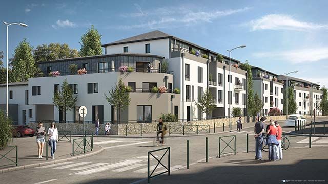 logement neuf extérieur La Closerie - Nantes