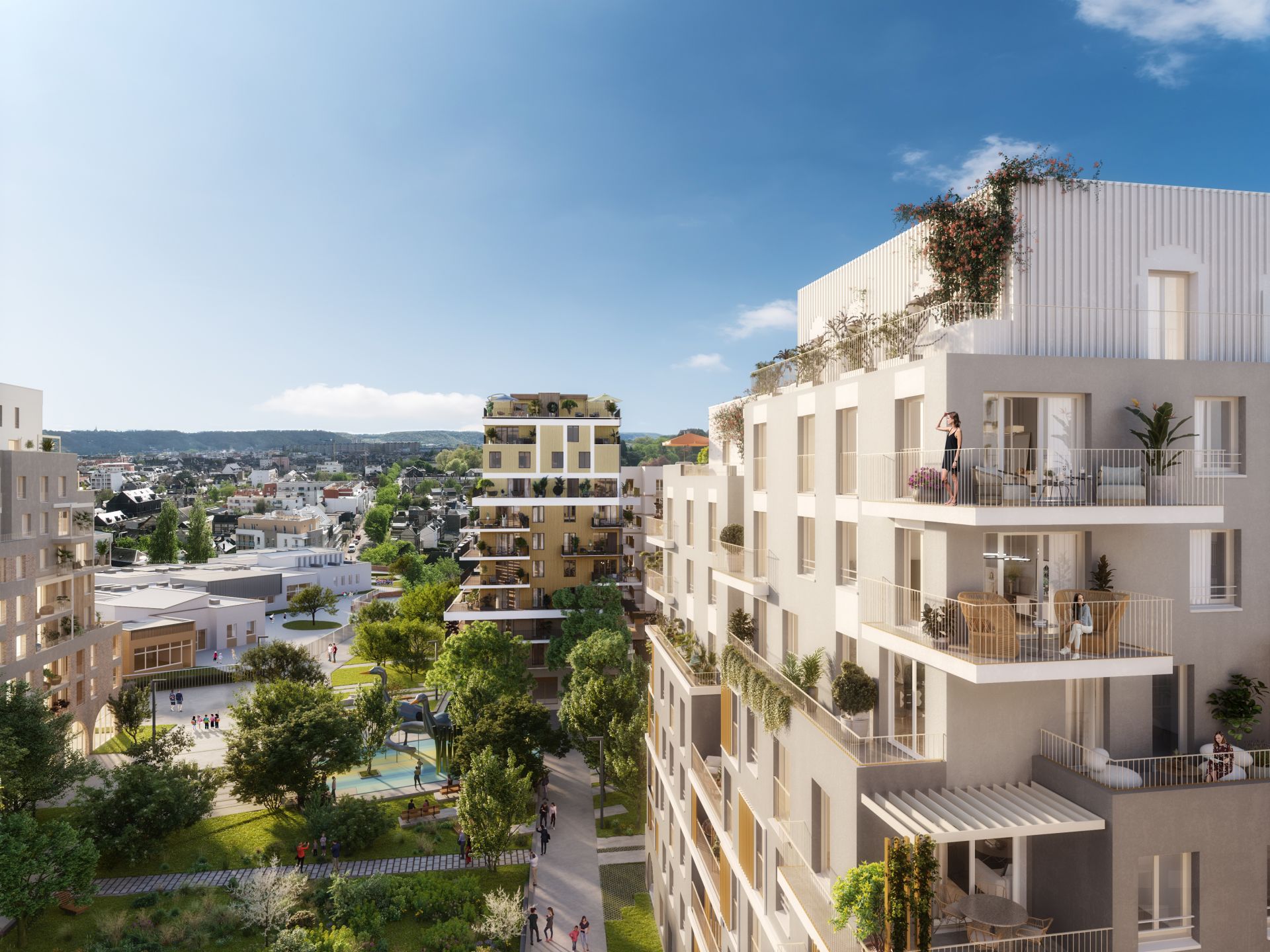 logement neuf extérieur Blossom Park - Rouen