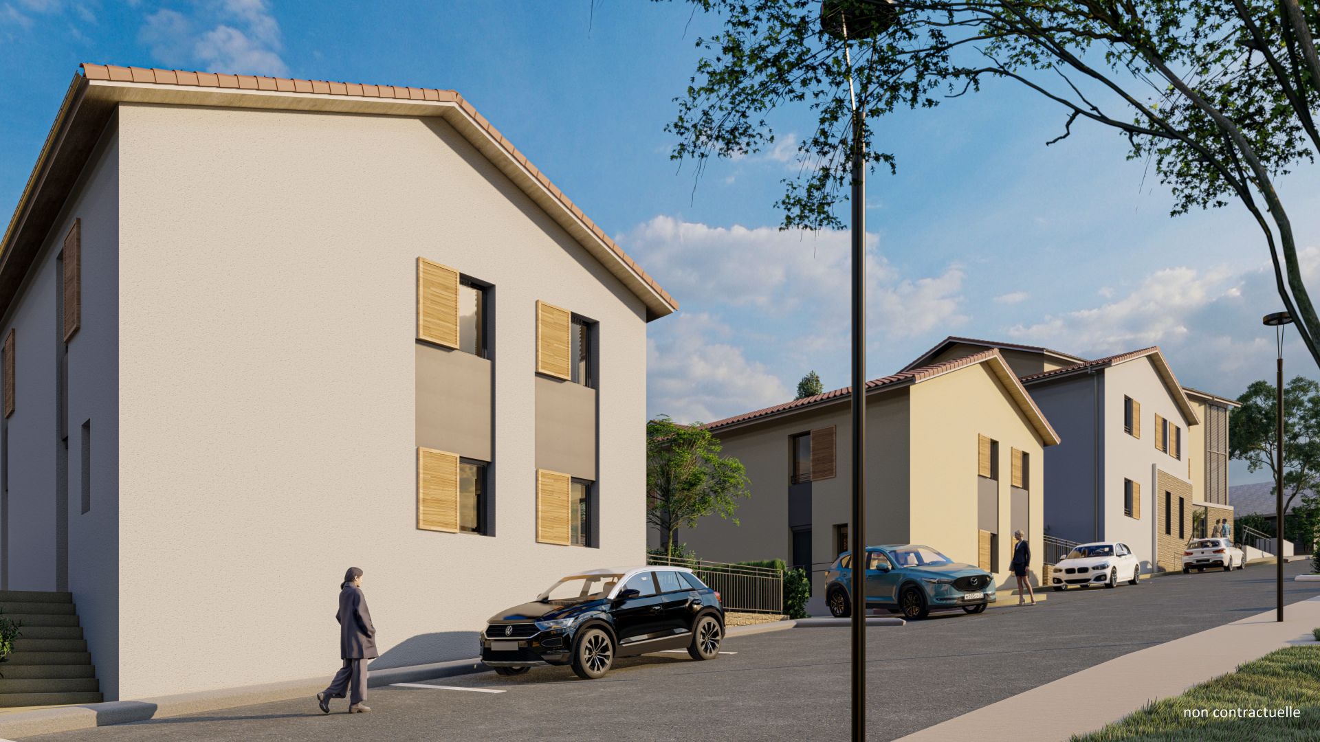 logement neuf extérieur Les Aquarelles - Marcilly-d'Azergues