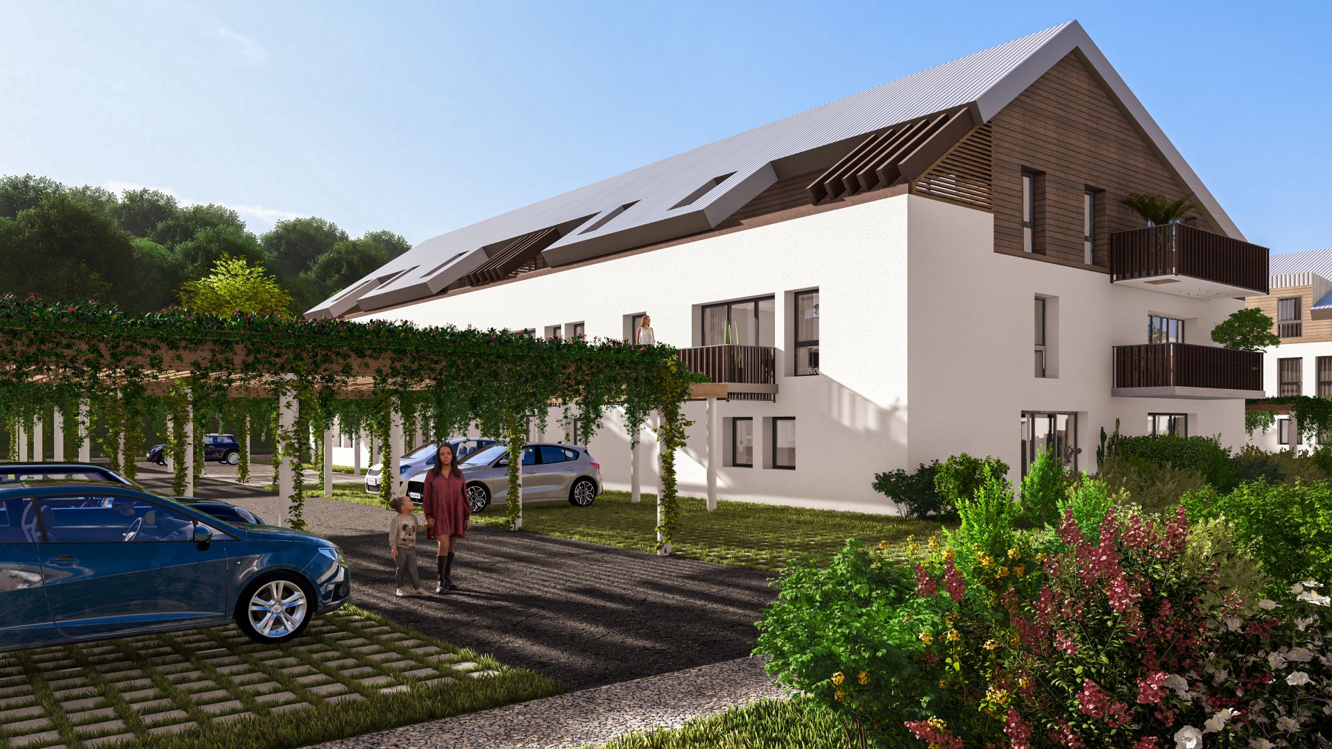 logement neuf extérieur Rodbaek Village - Darnétal