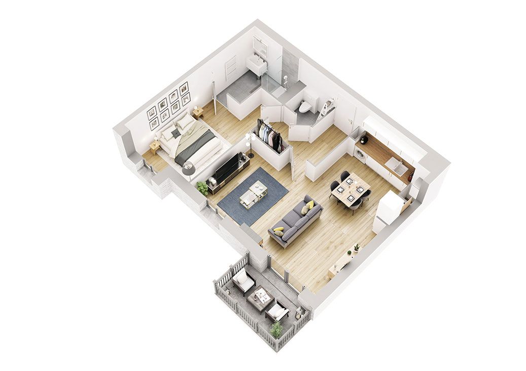 logement neuf extérieur Romances - Bât C - MARCQ-EN-BAROEUL
