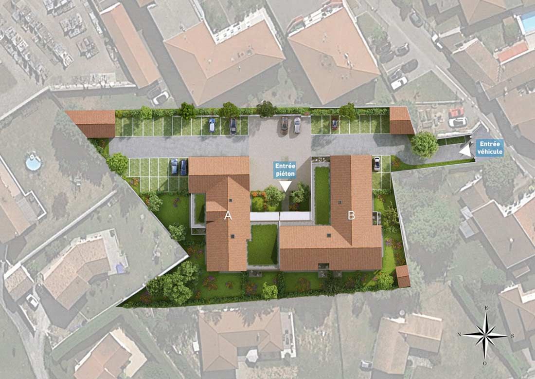 logement neuf extérieur JARDINS DES SENS - Serpaize
