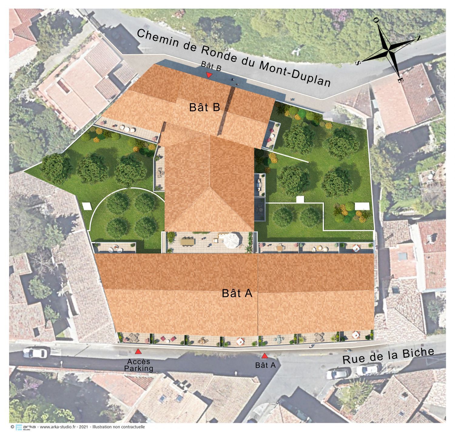 logement neuf extérieur PUECH DUPLAN - Nîmes