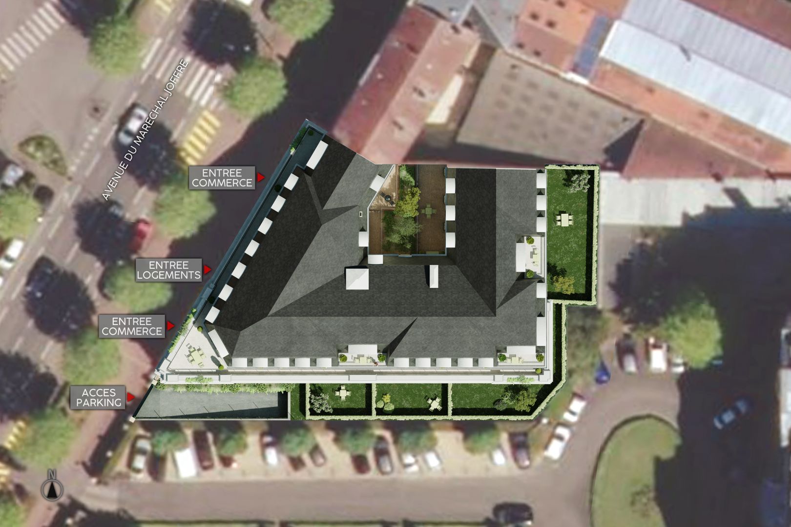 logement neuf extérieur ORPHEE - Chantilly