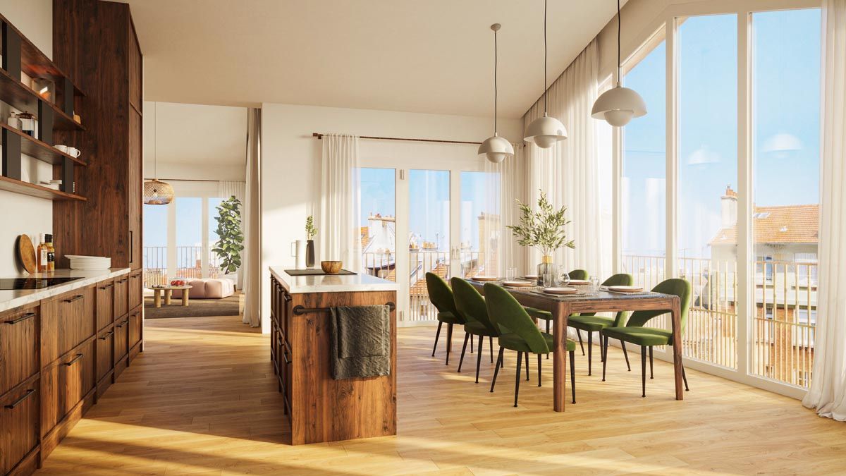 logement neuf extérieur Cour de Charlotte - Sceaux