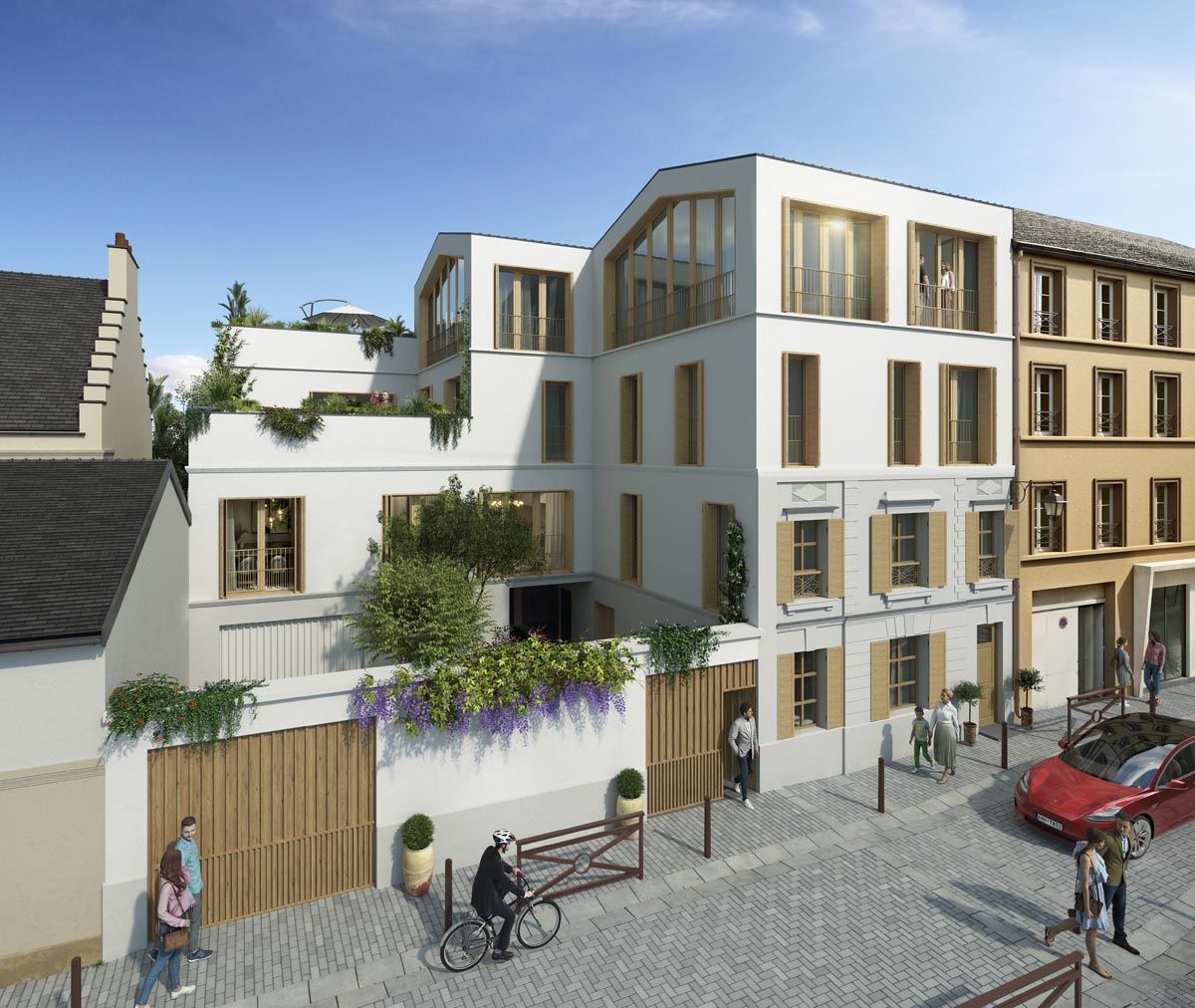 logement neuf extérieur Cour de Charlotte - Sceaux