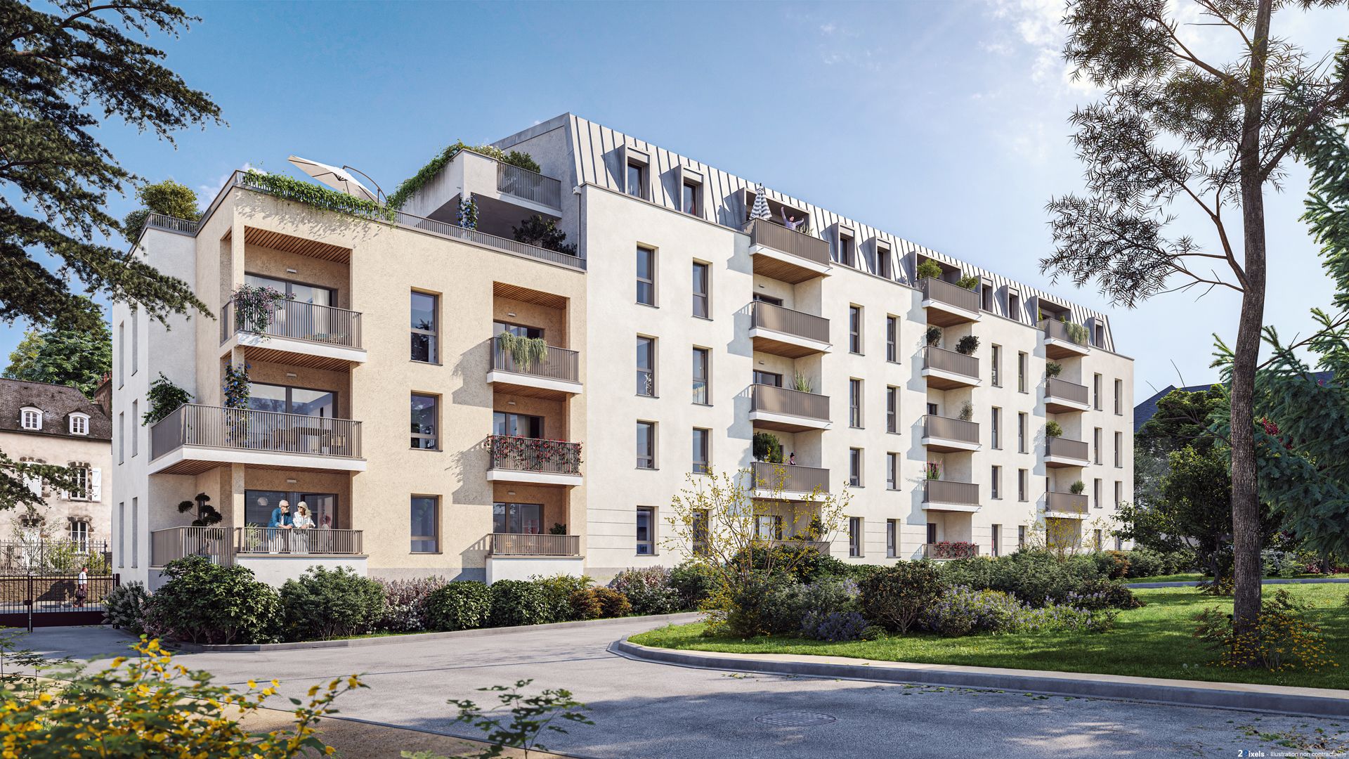 logement neuf extérieur Parc Saint-Julien - Laval