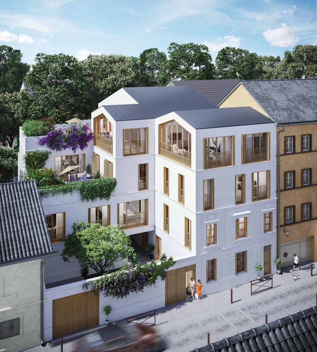 logement neuf extérieur Cour de Charlotte - Sceaux